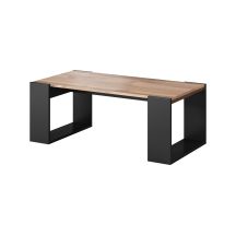 WOOD coffee table 120x55x46 wotan oak + anthracite