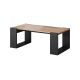 WOOD coffee table 120x55x46 wotan oak + anthracite