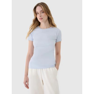 3. Women's slim T-shirt with modal 4F 4FWSS25TTSHF1995-34S