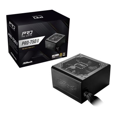 6. ASRock PRO-750G 750W 80 PLUS Gold Power Supply