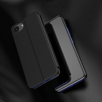 3. Clear View Case for iPhone 16e / 17e Flip Cover - Black