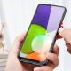 8. Dux Ducis Fino case covered with nylon material for Samsung Galaxy A22 4G green