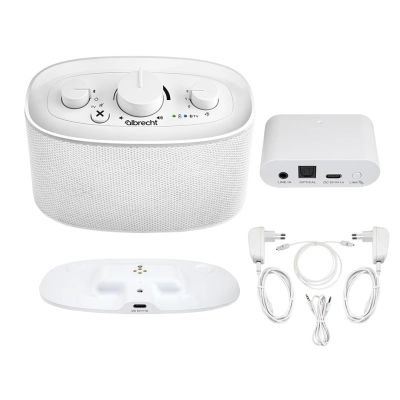 4. Albrecht Klaro Portable Stereo Speaker White 4 W