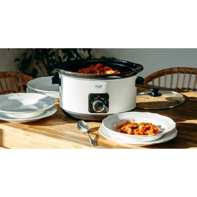9. Slow cooker ADLER AD 6413w white