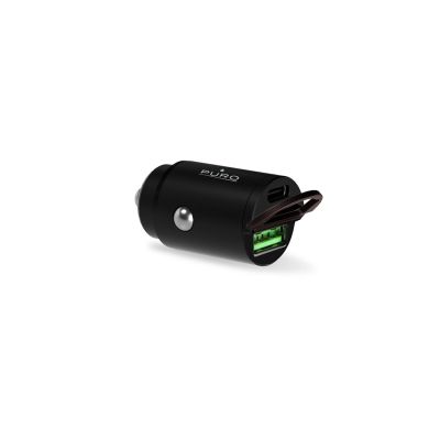 3. Puro Mini 30W Power Delivery USB-C USB-A Car Charger - Black