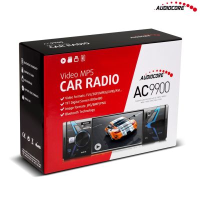 11. AUDIOCORE AC9900 car radio (USB, USB + AUX, USB + AUX + SD cards)