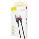 6. BASEUS CAFULE CABLE 2A 2M (RED-BLACK)
