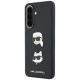 2. Karl Lagerfeld Case with Karl&Choupette Heads Pins&Logo for Samsung Galaxy A57 5G - Black