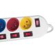 10. MACLEAN 5-OUTLET POWER STRIP WHITE WITH SWITCHES MCE204M/W