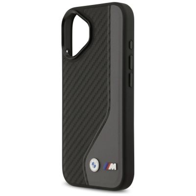 6. BMW M Carbon Logo MagSafe Case for iPhone 17 - Black and Gray