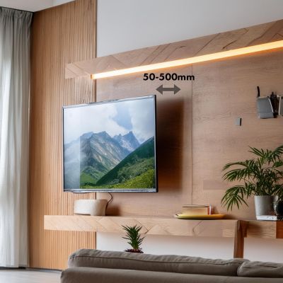 10. MACLEAN TV MOUNT MAX VESA 800X600, 43-100", 80KG, VERTICAL AND HORIZONTAL ANGLE ADJUSTMENT, PROFILE 50-500MM, BLACK MC-423