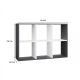 5. MALAX SHELVING 2X3 ANTHRACITE/WHITE