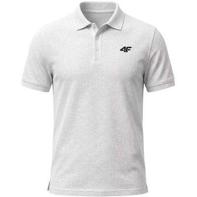 Men's polo shirt 4F M0771 white 4FWMM00TPTSM0771 10S