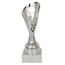 Silver plastic cup (25mm emblem)