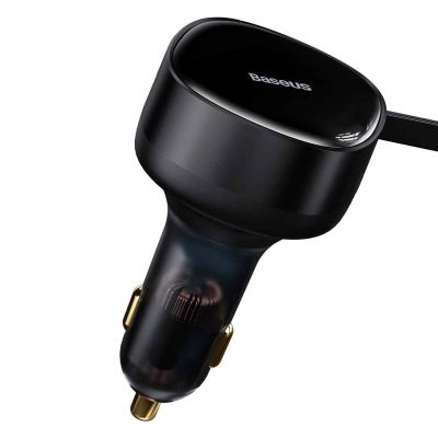 2. Car charger 2in1 33W 2x USB C (male) Baseus Enjoyment - black