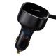 2. Car charger 2in1 33W 2x USB C (male) Baseus Enjoyment - black