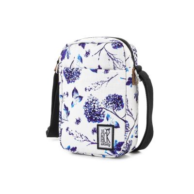 2. XSMALL SHOULDER BAG 181CPR751-72 OFF WHITE BLUE FLOWER ALLOVER