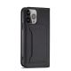 11. Magnet Card Case for Samsung Galaxy S23 Ultra flip cover wallet stand black