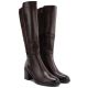 8. Women's high-heeled stretch boots, brown, Vinceza 58652