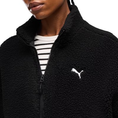 5. Women's black Puma Re:Fibre Sherpa jacket 694567 01