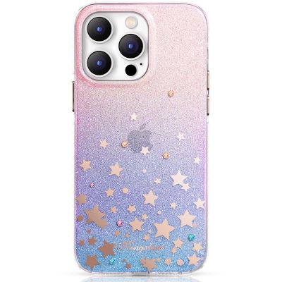2. Kingxbar Heart Star Series case for iPhone 14 Plus case with zodiac stars