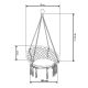 18. OPENWORK HAMMOCK HANGING CHAIR STORK'S NEST 80x60CM WITH HONEY PILLOW
