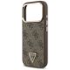 6. Guess 4G Triangle Logo MagSafe Case for iPhone 17 Pro / 18 Pro - Brown