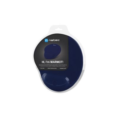 5. NATEC MARMOT NAVY BLUE GEL MOUSE PAD