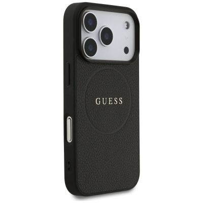 4. Guess Grained Ring MagSafe case for iPhone 17 Pro - black