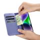 12. iCarer Wallet Case 2in1 Cover iPhone 14 Plus Anti-RFID Leather Flip Case Light Purple (WMI14220727-LP)