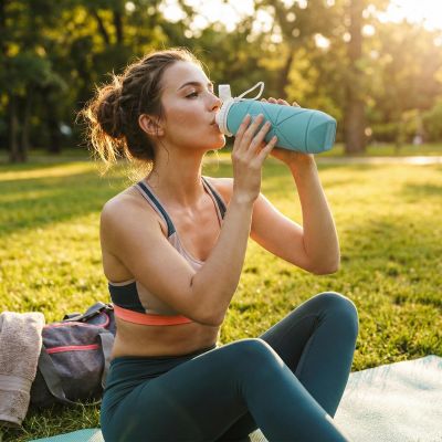 17. BODY SCULPTURE BLUE FOLDABLE WATER BOTTLE BB 25BL