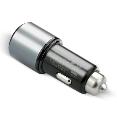 5. EVERACTIVE CAR CHARGER 1 X USB QC3.0, 1 X USB-C PD 83W BLACK CC-60Q