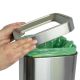 2. MAUL 9502594 Rectangular Waste Bin Stainless Steel Black, Silver