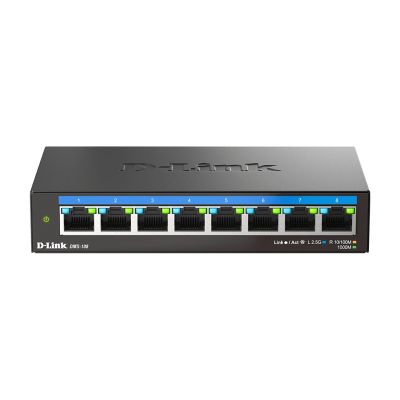2. D-Link 8-Port Multi-Gigabit 2.5G Desktop Switch - Unmanaged - L2 - 2.5G Ethernet (100/1000/2500)