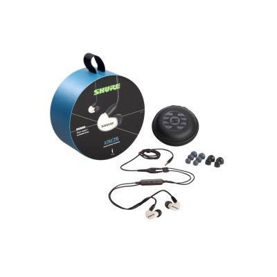 3. Shure SE215DYWH+UNI-EFS - AONIC215 Single Driver In-Ear Headphones with 3.5mm Cable (White)