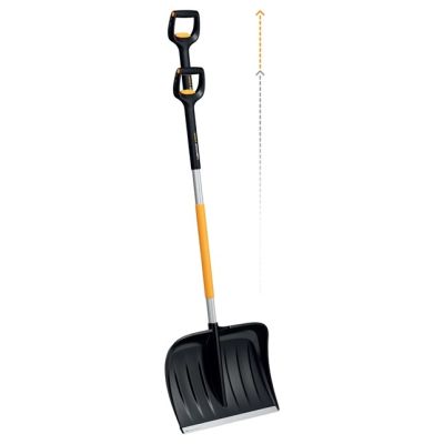4. Fiskars 1057189 Snow Shovel/Shovel Metal Black, Orange