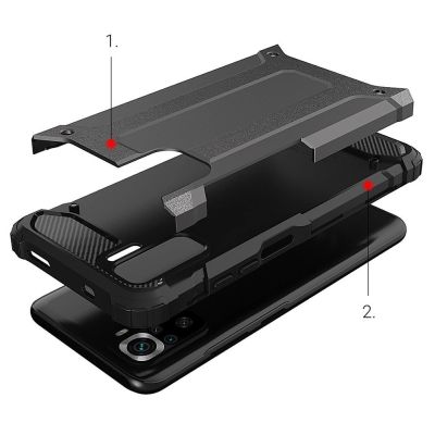 5. Hybrid Armor armored hybrid case cover Xiaomi Redmi Note 11 Pro+ 5G (China) / 11 Pro 5G (China) / Mi11i HyperCharge / Poco X4 NFC 5G black
