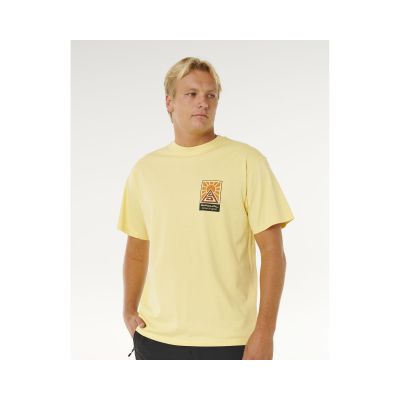 6. RIP CURL Search Dawn Tee Yellow Men's T-Shirt