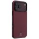 4. Mercedes Leather Semi Wrap Iconic Line MagSafe case for iPhone 18 Pro Max / 17 Pro Max - burgundy