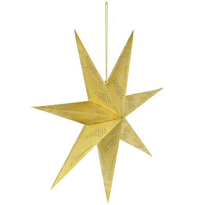 3. DECORATIVE PAPER STAR 60CM GOLD