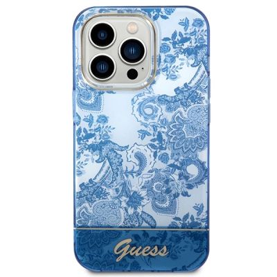 3. Guess GUHCP14LHGPLHB iPhone 14 Pro 6.1" blue/blue hardcase Porcelain Collection