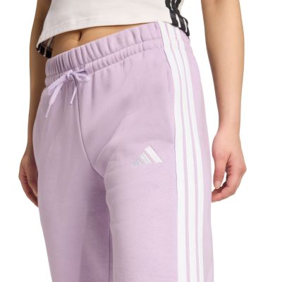17. adidas Essentials 3-Stripes Fleece Slim Women's Pants Pink JY3097