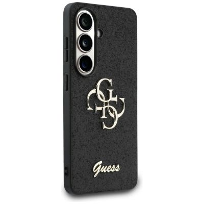 4. Guess Fixed Glitter Big 4G Metal Logo case for Samsung Galaxy S26 - black