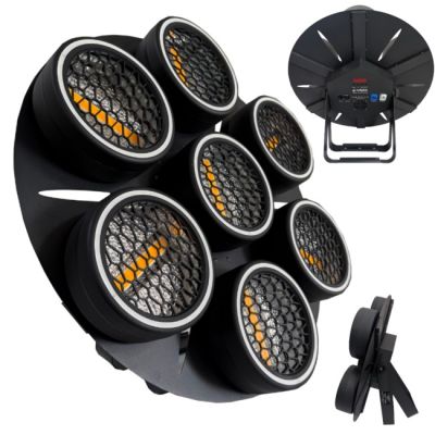 EVOLIGHTS LUMEN 7 RING 7x30W WW + 224x0.5W/31x0.2W