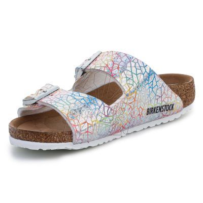 4. Birkenstock Arizona Kids Flashy Hologram Silver Jr 1022173