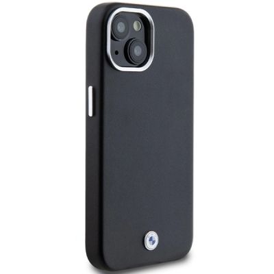 4. BMW Signature Wrapped Metal MagSafe Case for iPhone 14/15/13 - Black