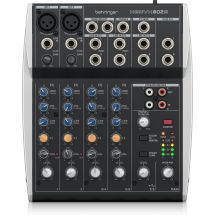 Behringer 802S - 8-channel compact analog mixer with USB interface designed specifically for podcasting, streaming and home recording