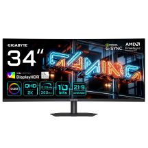 GIGABYTE MO34WQC36 Computer Monitor 86.4 cm (34") 3440 x 1440 px Wide Quad HD QD-OLED Black