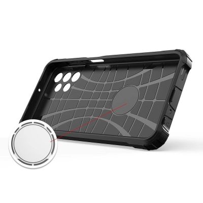 6. Hybrid Armor Case Tough Rugged Cover for Samsung Galaxy A73 black