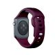 11. 3mk Silicone Watch Strap for Apple Watch 42 / 44 / 45 / 49 mm - Burgundy